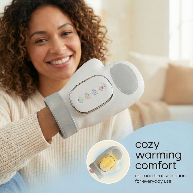 Cordless Hand Massager - Compression & Heat Therapy