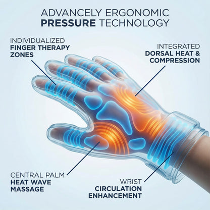 Cordless Hand Massager - Compression & Heat Therapy
