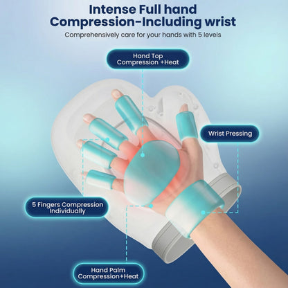 Cordless Hand Massager - Compression & Heat Therapy