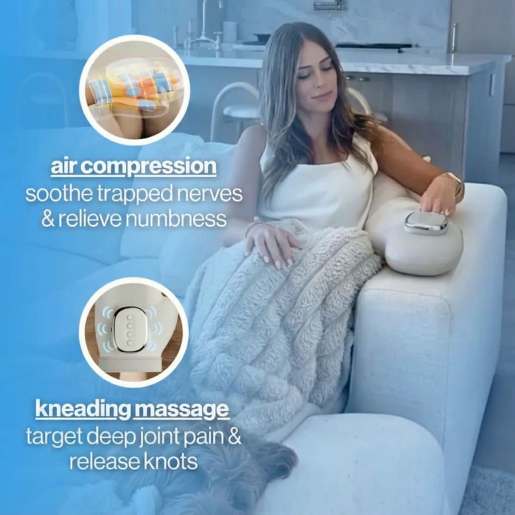 Cordless Hand Massager - Compression & Heat Therapy